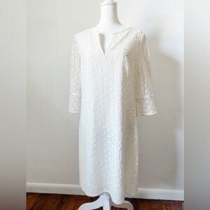 Adrianna Papell White Lace Dress